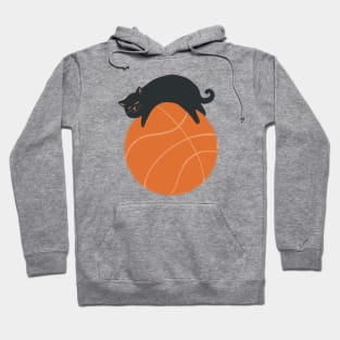 Cat on Ball Hoodie